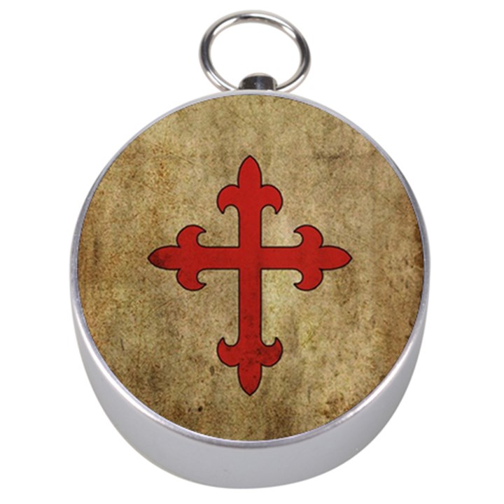 Crusader Cross Silver Compasses