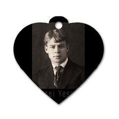 Sergei Yesenin Dog Tag Heart (Two Sides)