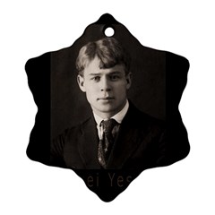 Sergei Yesenin Snowflake Ornament (Two Sides)