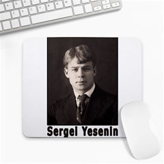 Sergei Yesenin Large Mousepads by Valentinaart