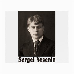 Sergei Yesenin Small Glasses Cloth by Valentinaart