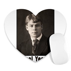 Sergei Yesenin Heart Mousepads by Valentinaart