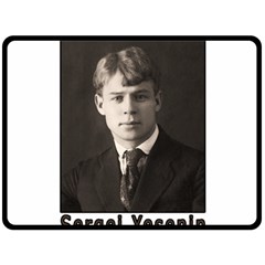 Sergei Yesenin Fleece Blanket (large)  by Valentinaart