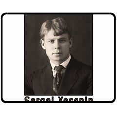 Sergei Yesenin Fleece Blanket (medium)  by Valentinaart