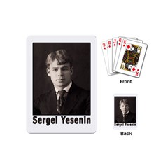 Sergei Yesenin Playing Cards (mini)  by Valentinaart