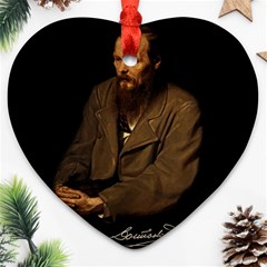 Fyodor Dostoyevsky Ornament (heart) by Valentinaart