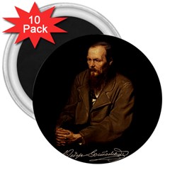 Fyodor Dostoyevsky 3  Magnets (10 Pack)  by Valentinaart