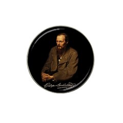 Fyodor Dostoyevsky Hat Clip Ball Marker by Valentinaart