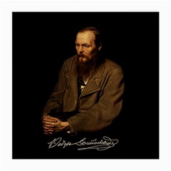 Fyodor Dostoyevsky Medium Glasses Cloth by Valentinaart