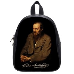 Fyodor Dostoyevsky School Bag (small) by Valentinaart