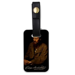 Fyodor Dostoyevsky Luggage Tags (one Side)  by Valentinaart