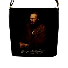 Fyodor Dostoyevsky Flap Messenger Bag (l)  by Valentinaart