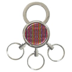 Star Fall In  Retro Peacock Colors 3-ring Key Chains by pepitasart