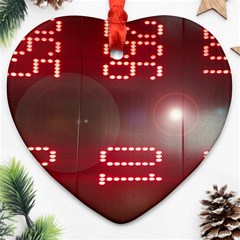 Numbers Game Heart Ornament (two Sides) by norastpatrick