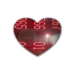 Numbers Game Rubber Heart Coaster (4 Pack) by norastpatrick