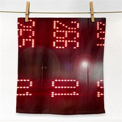 Numbers Game Face Towel by norastpatrick