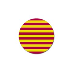 Red & Yellow Stripesi Golf Ball Marker (4 Pack)