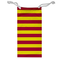 Red & Yellow Stripesi Jewelry Bag by norastpatrick