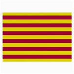 Red & Yellow Stripesi Large Glasses Cloth Front