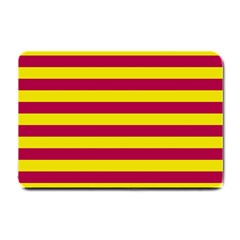 Red & Yellow Stripesi Small Doormat  by norastpatrick