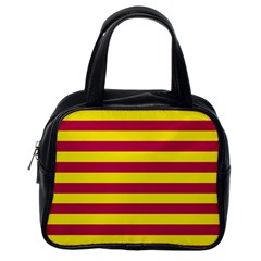 Red & Yellow Stripesi Classic Handbags (one Side) by norastpatrick