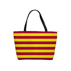 Red & Yellow Stripesi Shoulder Handbags by norastpatrick