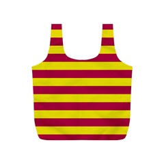 Red & Yellow Stripesi Full Print Recycle Bags (s)  by norastpatrick