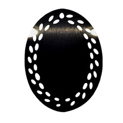  Black Lite!  Ornament (oval Filigree)