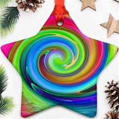 Rainbow Twist Ornament (star)