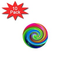 Rainbow Twist 1  Mini Magnet (10 Pack) 