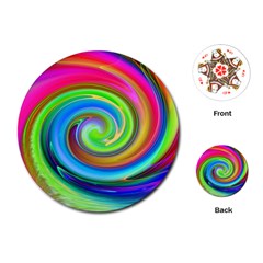 Rainbow Twist Playing Cards (round) 