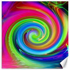 Rainbow Twist Canvas 12  X 12   by norastpatrick