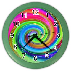 Rainbow Twist Color Wall Clocks by norastpatrick