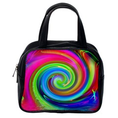 Rainbow Twist Classic Handbags (one Side) by norastpatrick