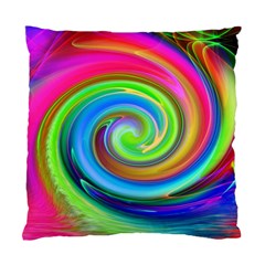 Rainbow Twist Standard Cushion Case (two Sides) by norastpatrick