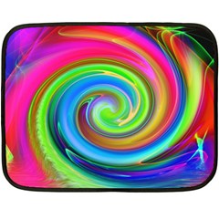 Rainbow Twist Fleece Blanket (mini) by norastpatrick