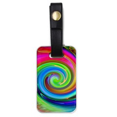 Rainbow Twist Luggage Tags (one Side)  by norastpatrick