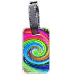 Rainbow Twist Luggage Tags (two Sides) by norastpatrick