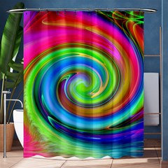 Rainbow Twist Shower Curtain 60  X 72  (medium)  by norastpatrick