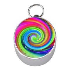 Rainbow Twist Mini Silver Compasses by norastpatrick