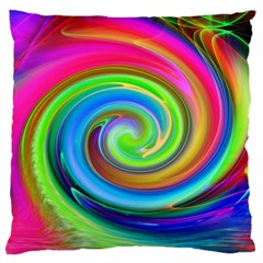 Rainbow Twist Standard Flano Cushion Case (one Side) by norastpatrick