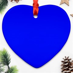 Blue! Blue! Blue! Ornament (heart) by norastpatrick