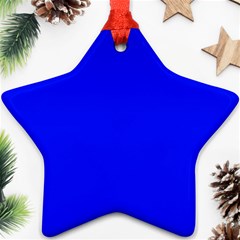 Blue! Blue! Blue! Ornament (star) by norastpatrick