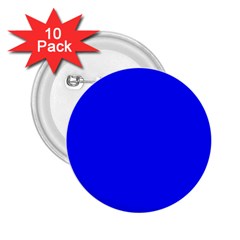 Blue! Blue! Blue! 2 25  Buttons (10 Pack) 