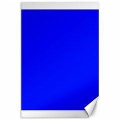 Blue! Blue! Blue! Canvas 24  X 36  by norastpatrick