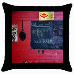 Country Store   Throw Pillow Case (black) by norastpatrick