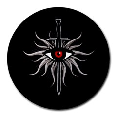 Inquisition Symbol Round Mousepads by Valentinaart