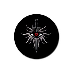 Inquisition Symbol Rubber Round Coaster (4 Pack)  by Valentinaart