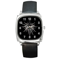 Inquisition Symbol Square Metal Watch by Valentinaart