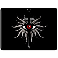 Inquisition Symbol Fleece Blanket (large)  by Valentinaart